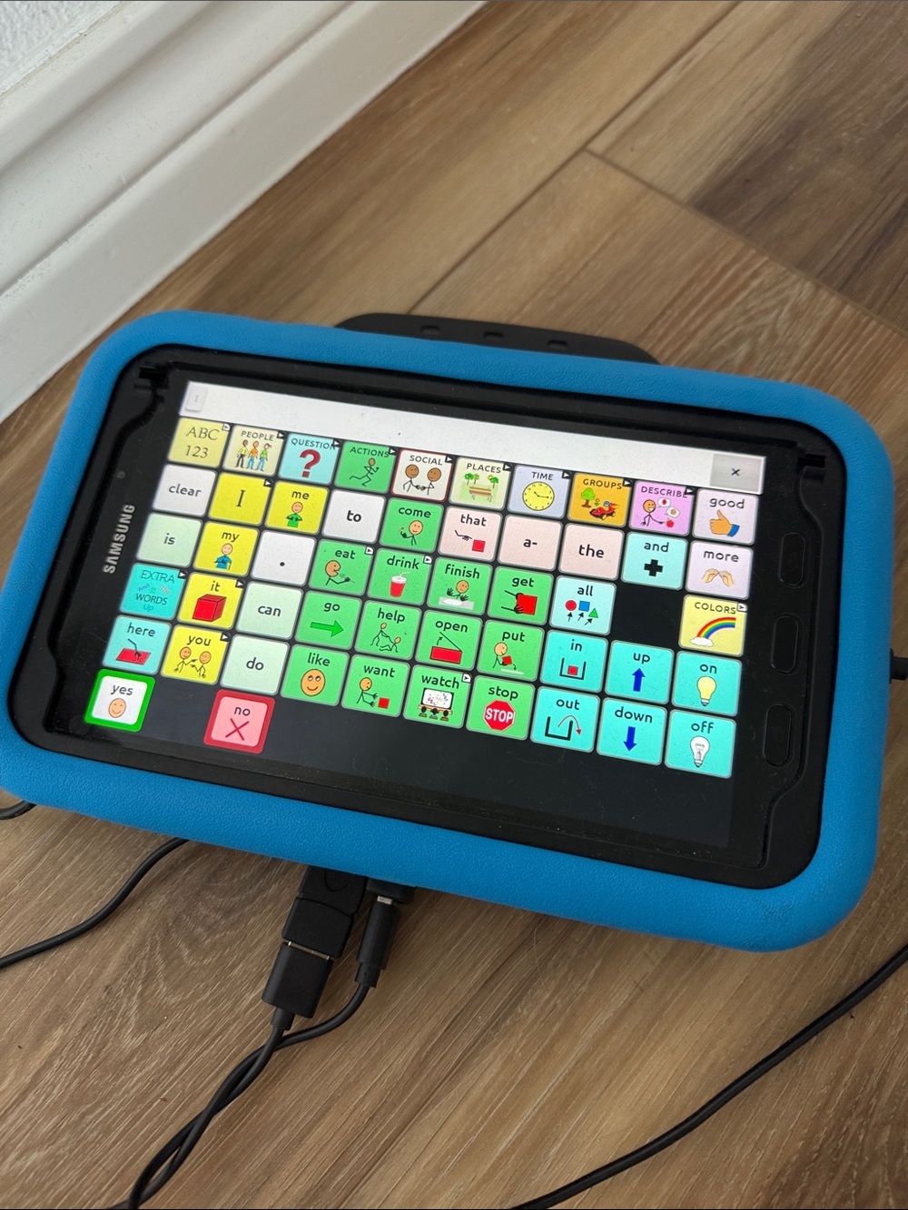 Samsung Tablet pre-saltillo NovaChat device